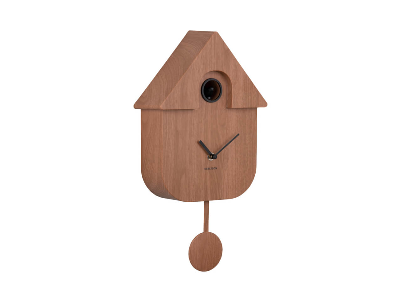 Karlsson Wandklok Modern Cuckoo donker hout - KA5964DW afbeelding