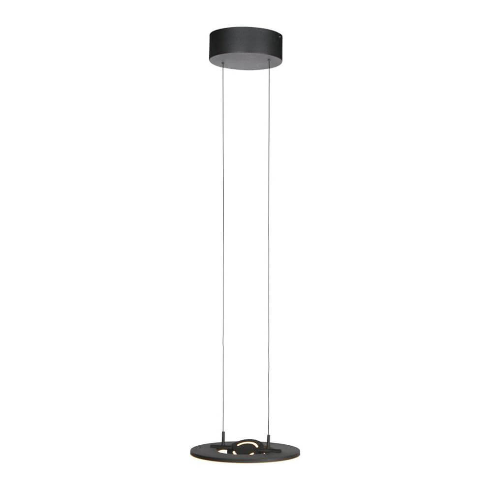 Steinhauer Strakke hanglamp SoleilØ 32cm zwart 4140ZW