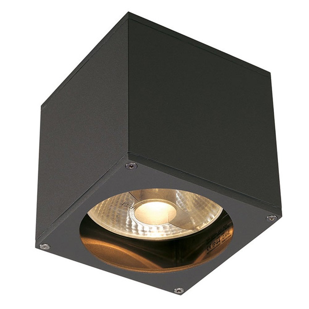 SLV Plafond- wandspot Big Theo GU10 13,5cm antraciet - 229565 afbeelding