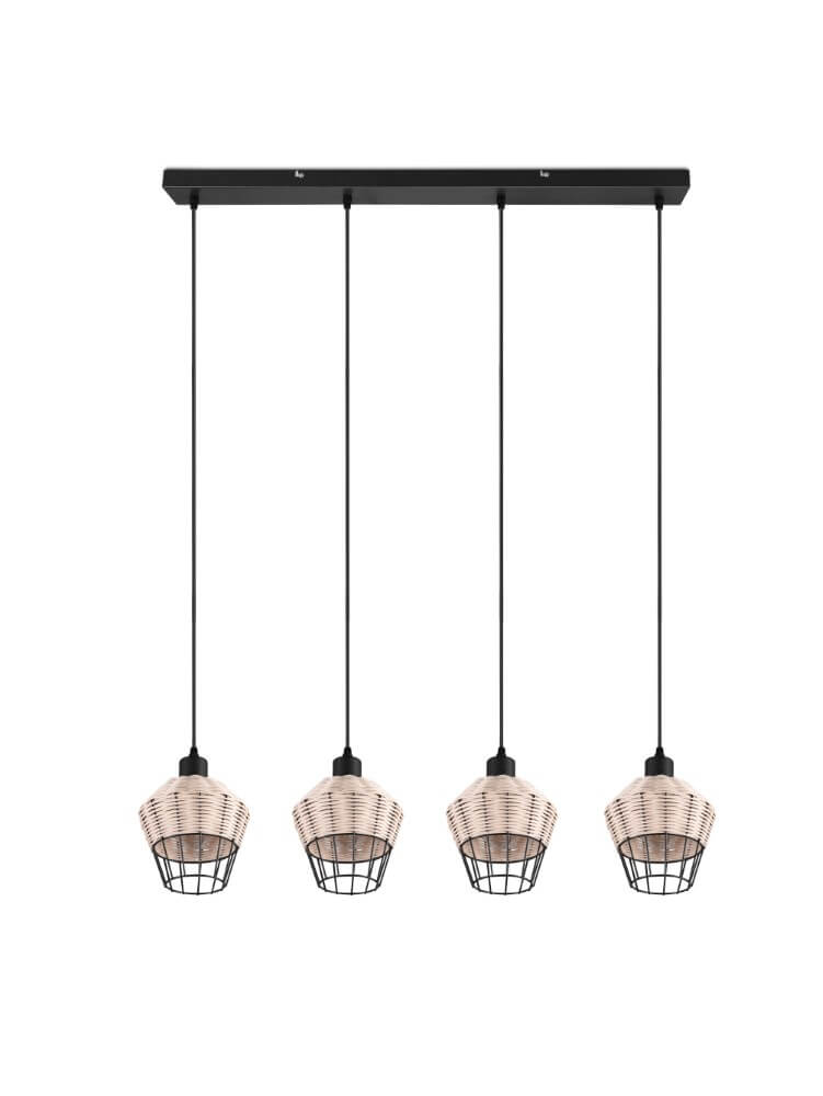 Trio Eettafel hanglamp Borka rotan R31264036