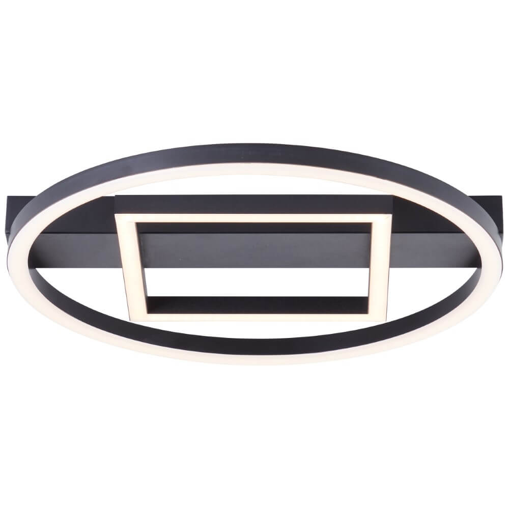 Brilliant Plafondlamp MaureenØ 37cm met vierkantje zwart G99928A06