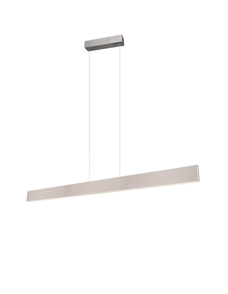 Trio Led kantoor hanglampGalway 150cm - RVS - 349710107
