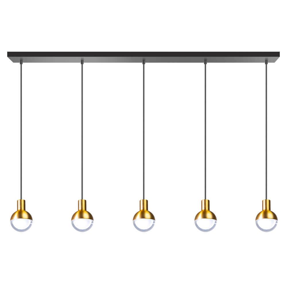 ETH Zwart gouden hanglamp Drop - 05-HL4248-0230