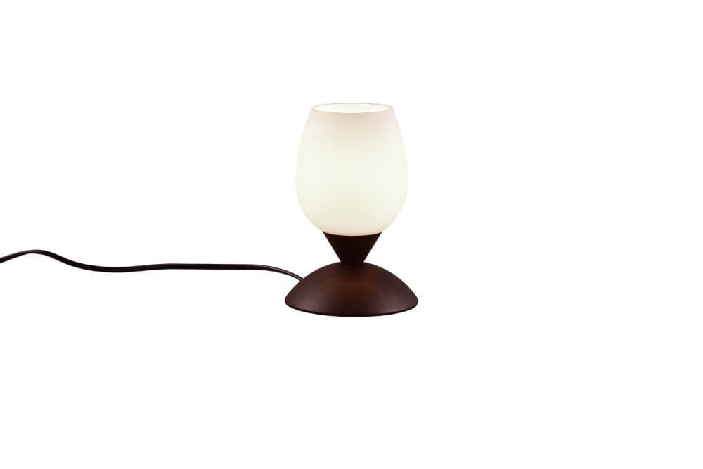 Trio Tafellamp roestbruinCup Ii wit glas - R59441024