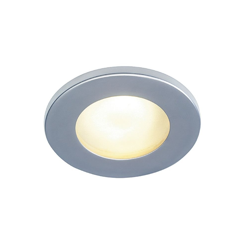 SLV Inbouwspot Dolix Out GU10 Round voor buiten zilvergrijs - 1001167