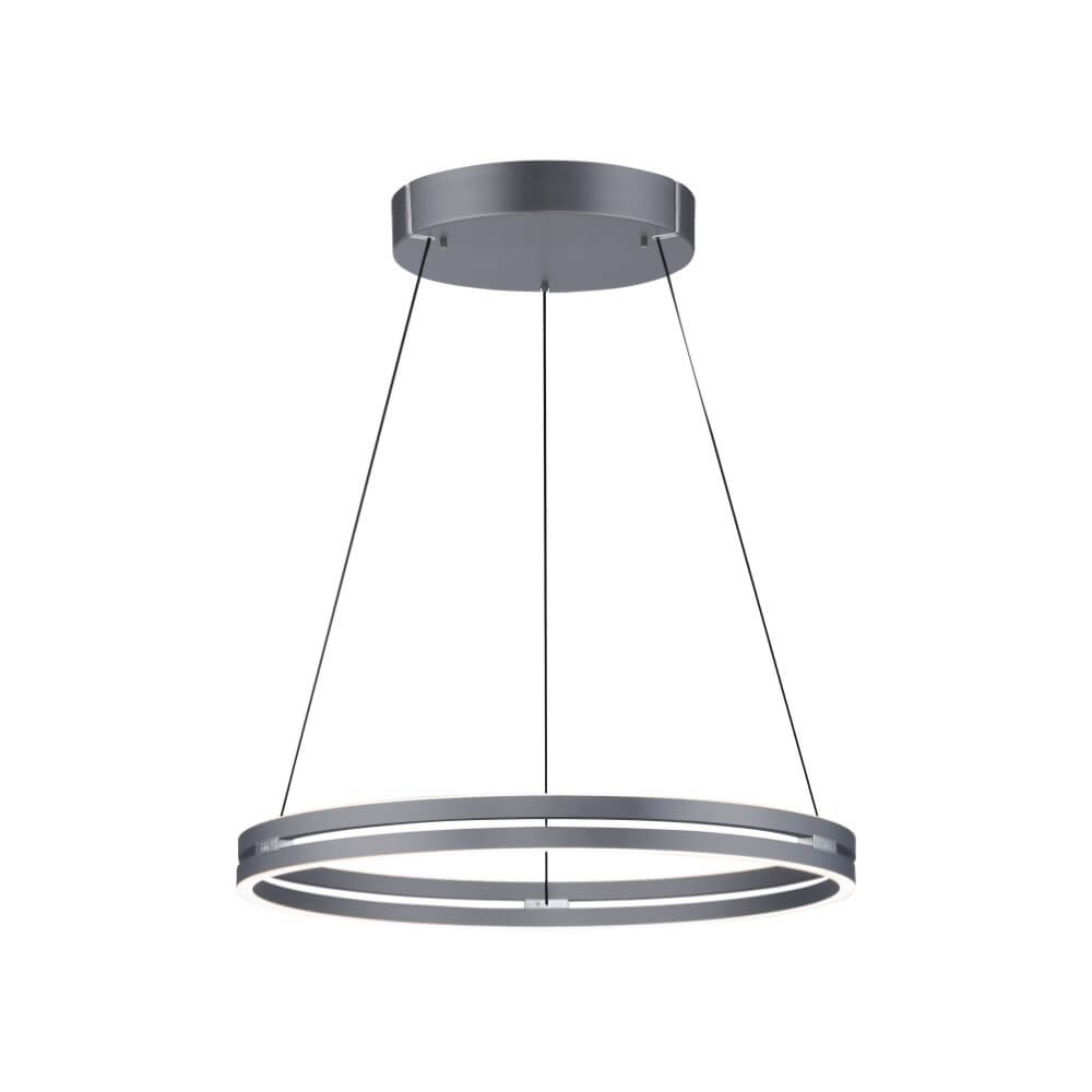 Paul Neuhaus Strakke hanglampPure E-Loop grijs Ø 70cm - 2551-15