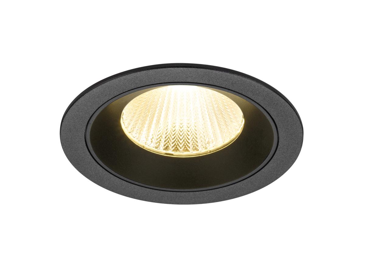 SLV InbouwspotNuminos L zwart 3000K - 40gr - 1009777