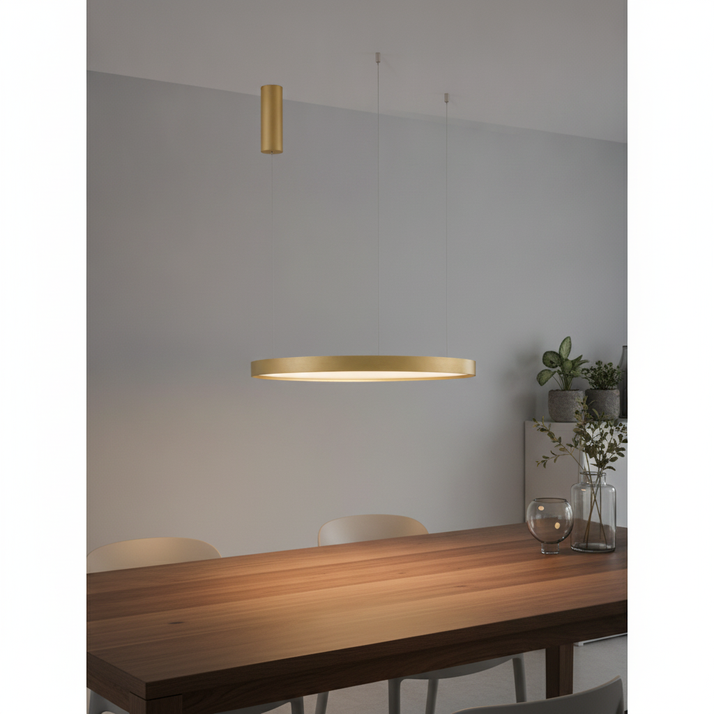 Lyora Ronde hanglampPerrine goud Ø 60cm - 110323