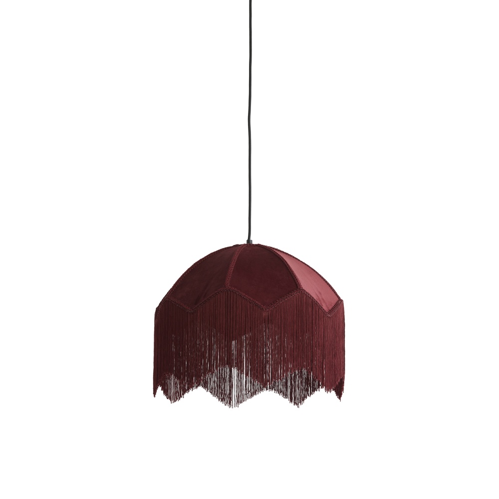 Light & Living Hanglamp Malacia Ø 40cm - velvet bordeaux - 2986217