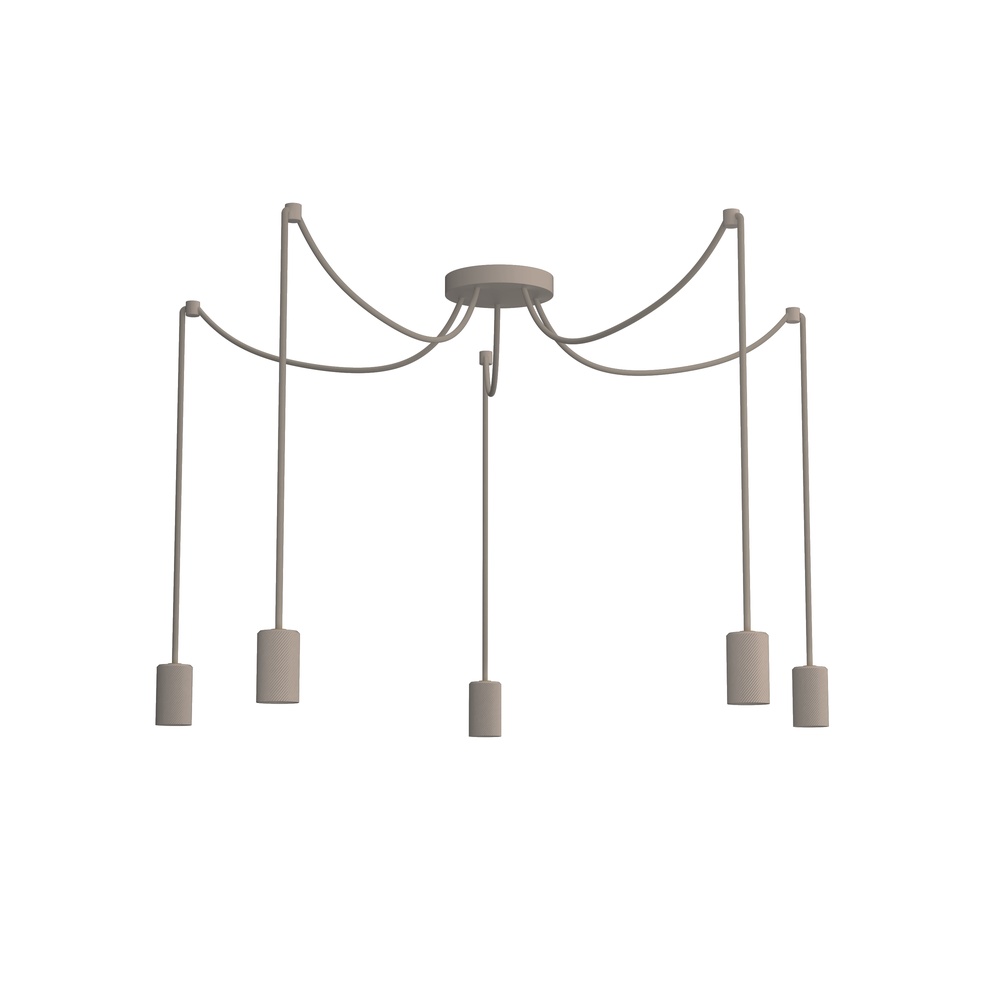 Segula HanglampSpyder 5-lichts zand bruin - SG-70665