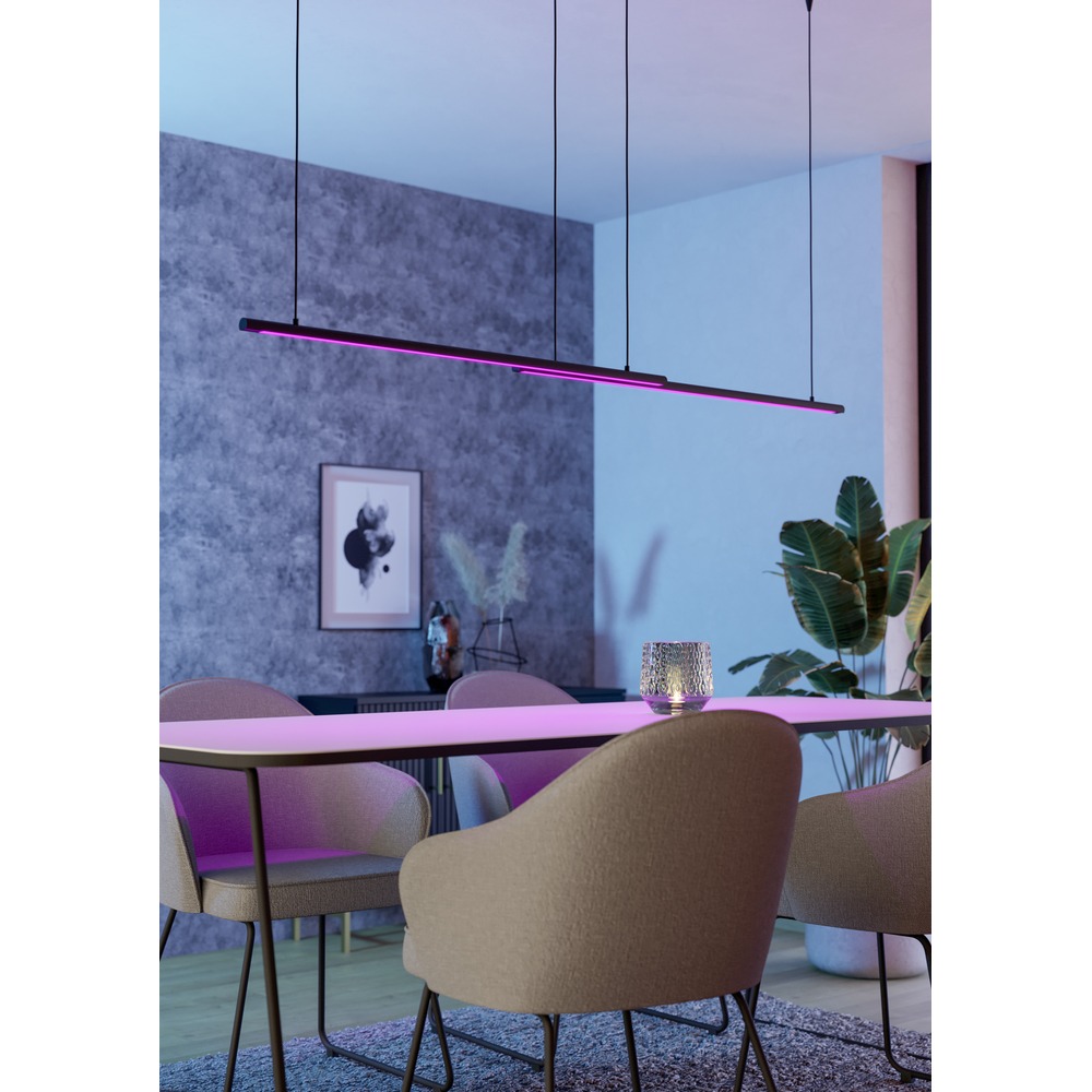 Smart hanglamp Flatron-Z zwart 150cm Eglo 9008606390564
