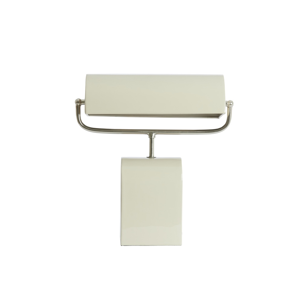 Light & Living Crème bureaulamp Cardona met nikkel - 1x E27 - 8058043
