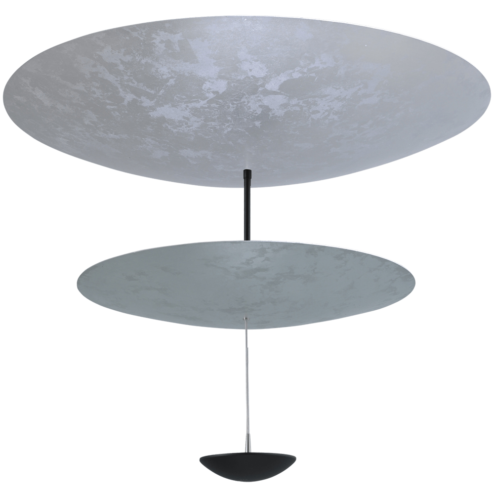 Masterlight Plafondlamp Zyan zwart met zilver 2-lichts - 5205-38-90-60-DW