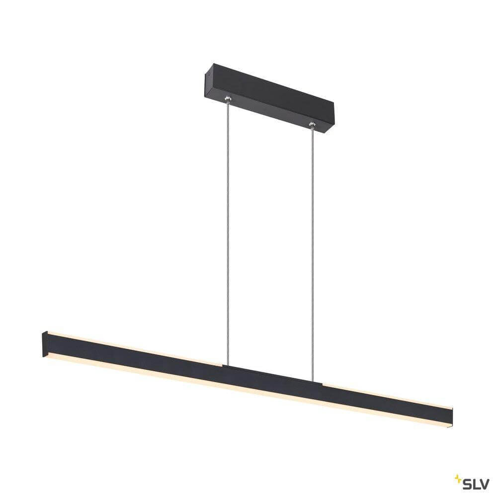 SLV Zwarte hanglampOne Linear 2x10w - 104cm - 1006185