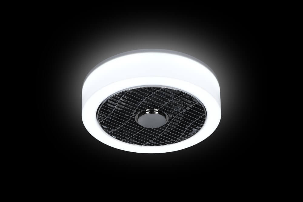 ETH Plafondventilator lampThe Fan 40cm - 2700-4000K wit met zwart - 05-9812-60