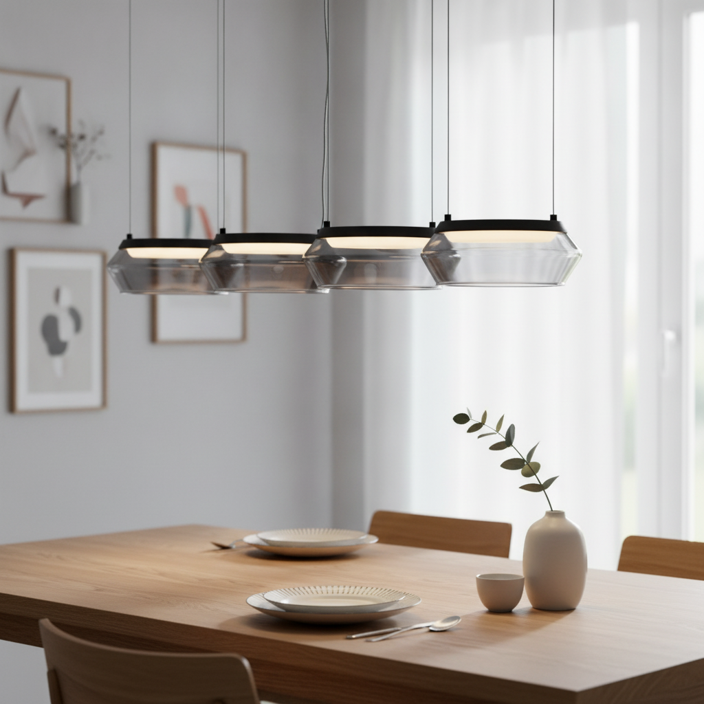Lyora Strakke hanglampJailyn recht 5-lichts - 9236104