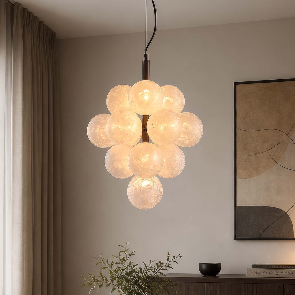 Design hanglamp Frosty brons Searchlight 5,05342E+12