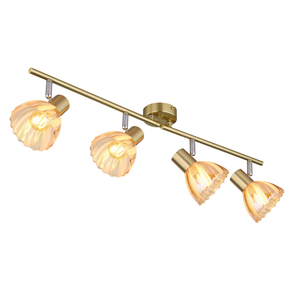 Globo Plafondlamp 4-lichts Zachery goud - 54315M-4
