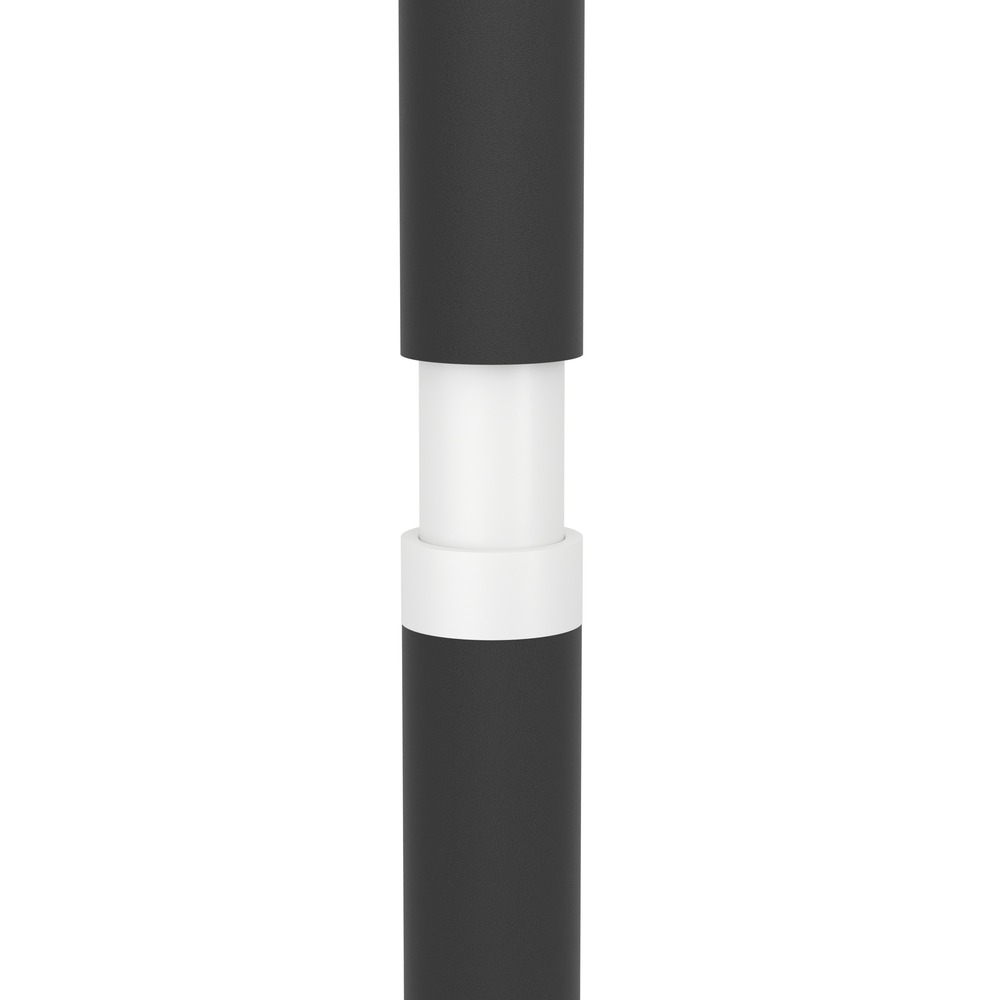 Strakke vloerlamp Parabita zwart met wit Eglo 9008606392414