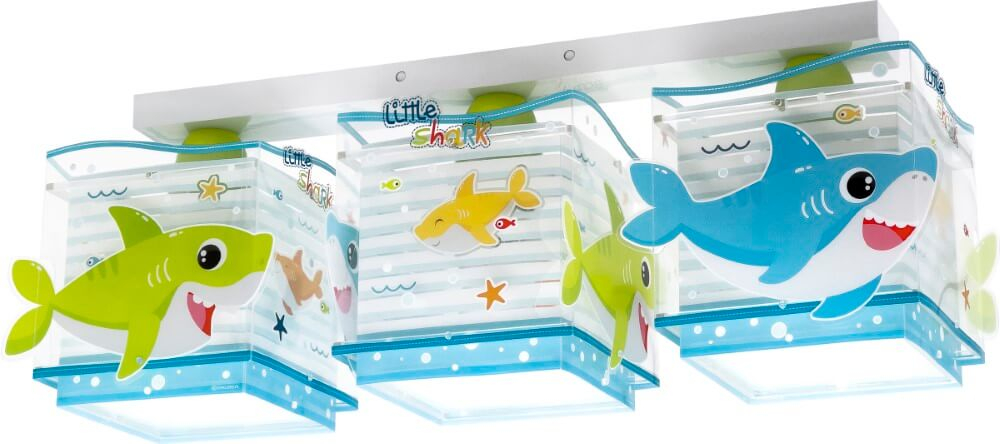 Dalber 3-lichts plafondlampLittle Shark - 63473 afbeelding