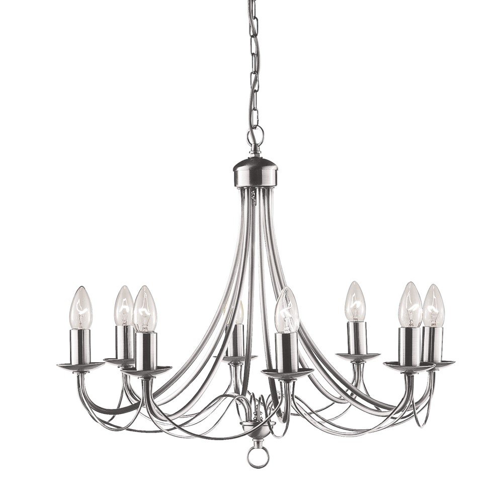 Searchlight Kroonluchter Maypole 8-lichts - 6348-8SS