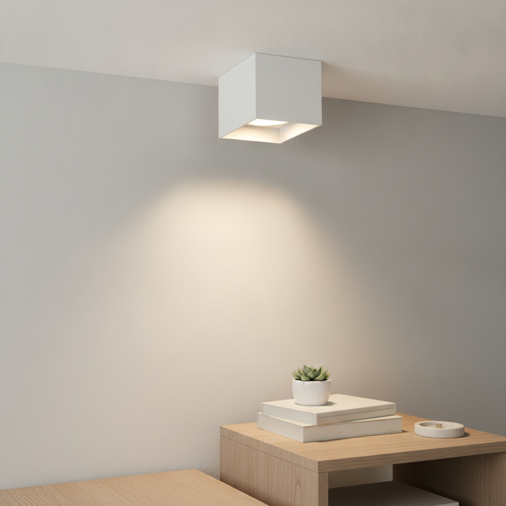 Artdelight Witte ledspot Brock opbouw - PL BROCK WI