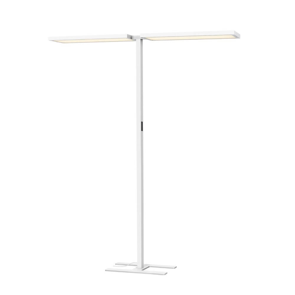 SLV Led kantoor vloerlampWorklight Pro wit - dubbel - 1007466 afbeelding 1