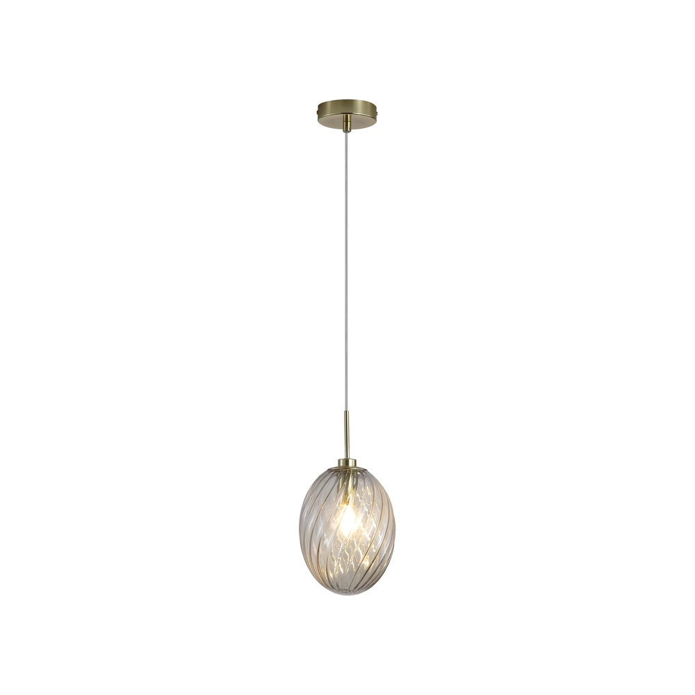Searchlight HanglampWhirl champagne glas - 24141CP