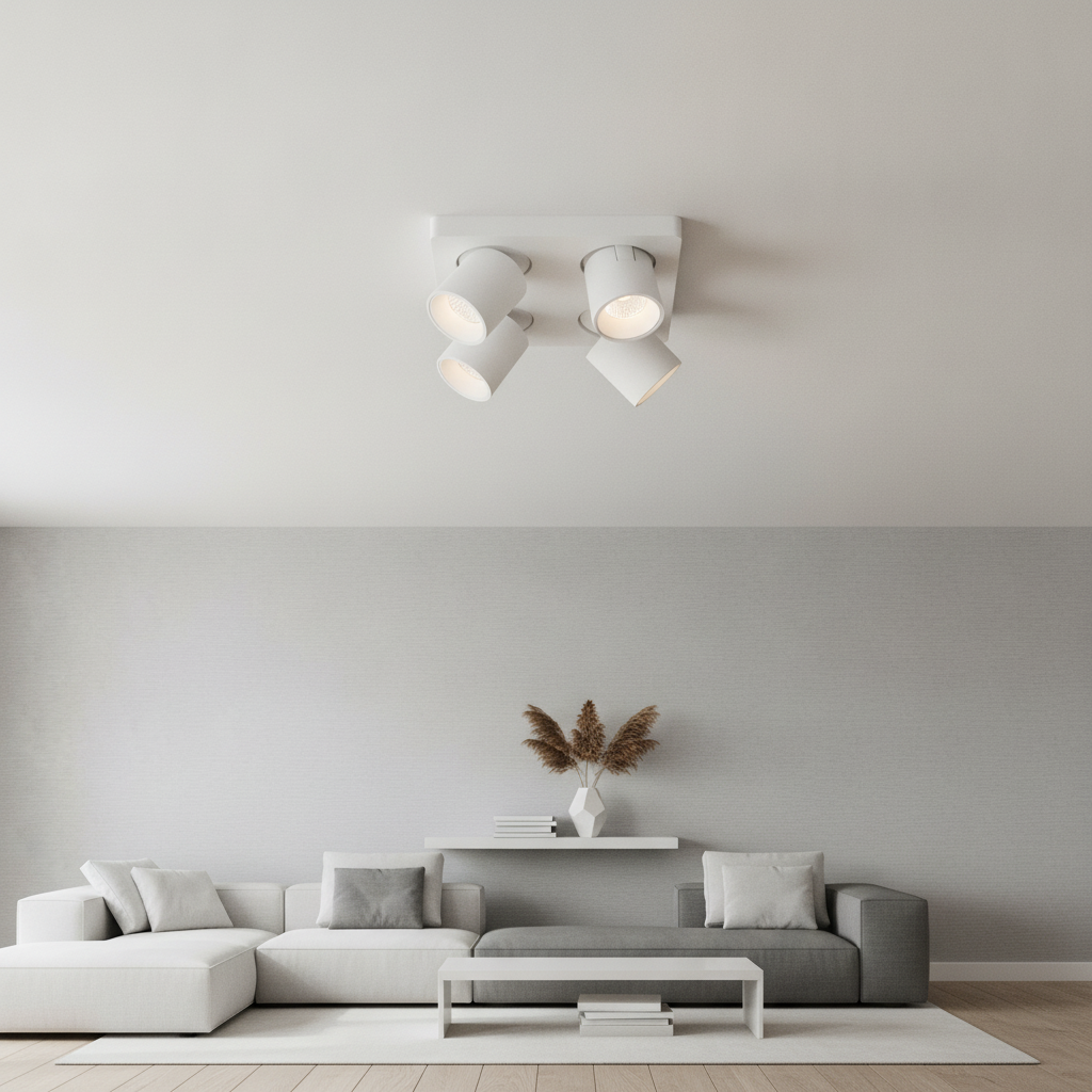 Artdelight 4-lichts opbouwspot Laguna led wit - PL LAGUNA4 WI