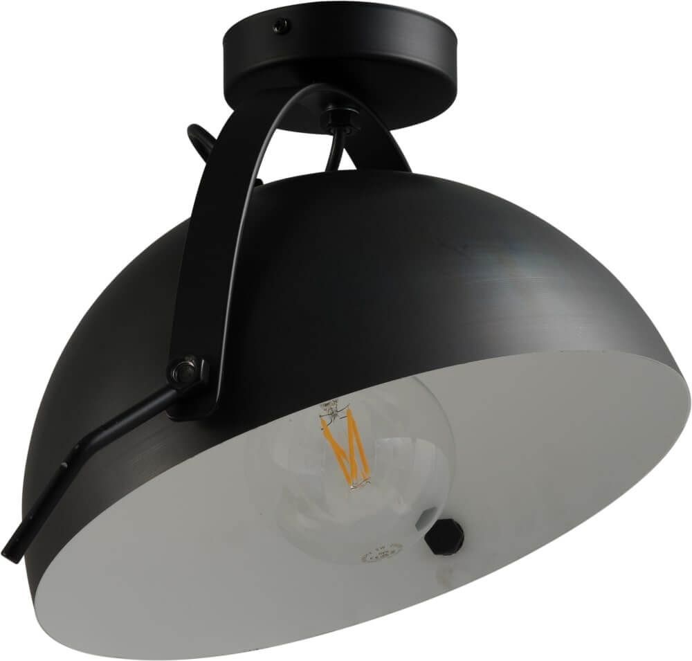 Masterlight Landelijke plafondlamp Larino 30 zwart met wit - 5199-30-06-B