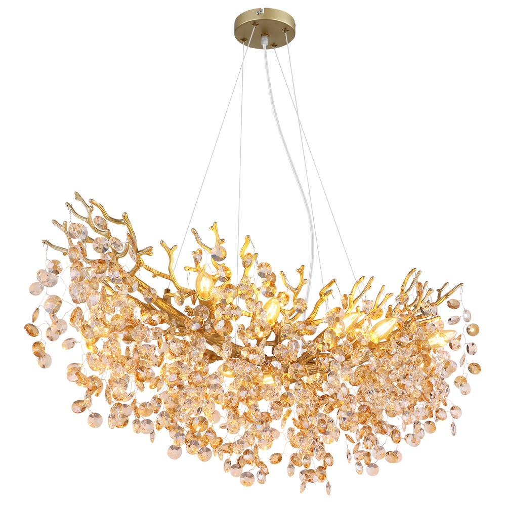 Globo Hanglamp Queena goud 100cm - 64138H3G