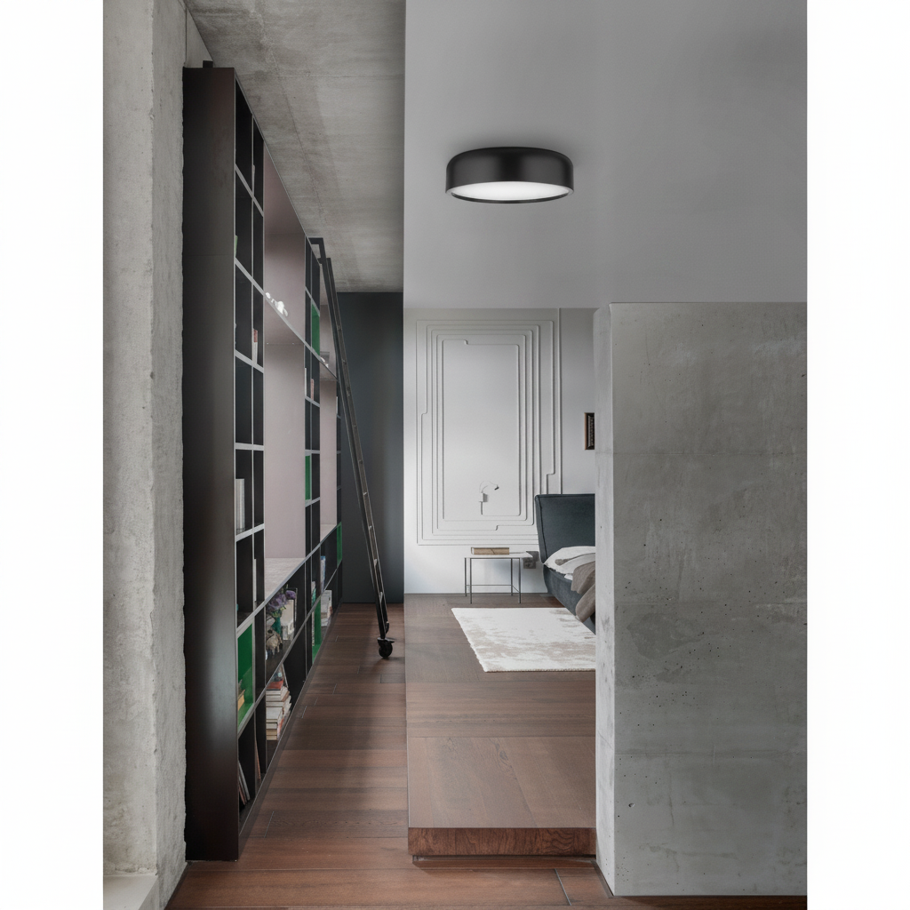 Lyora Design plafondlampPerleto zwart Ø 48cm - 110513