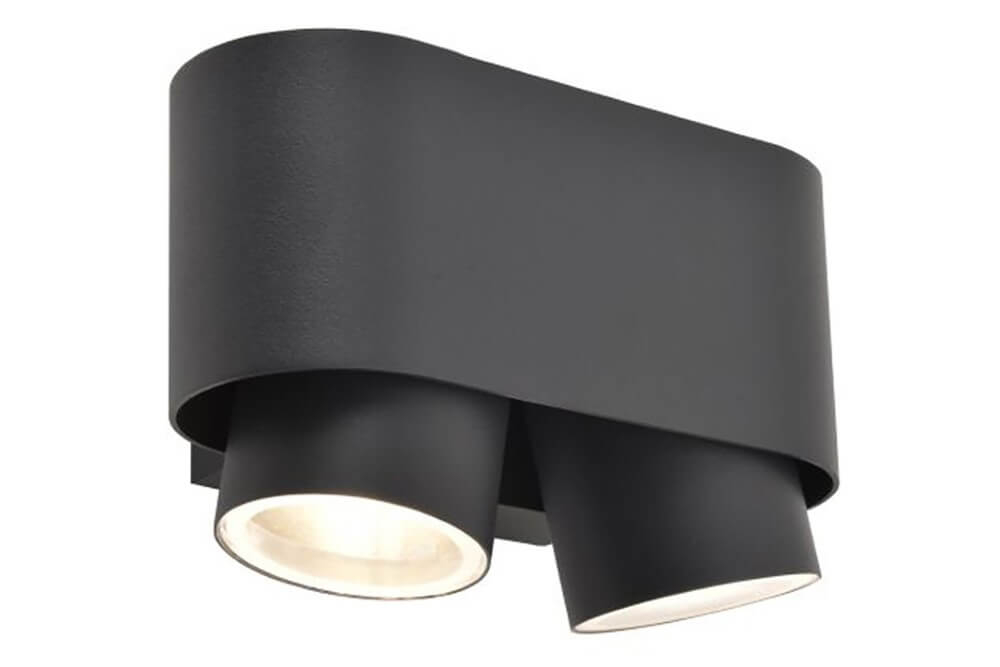 Lutec Wandspot Cypres down duo antraciet - 6604003118