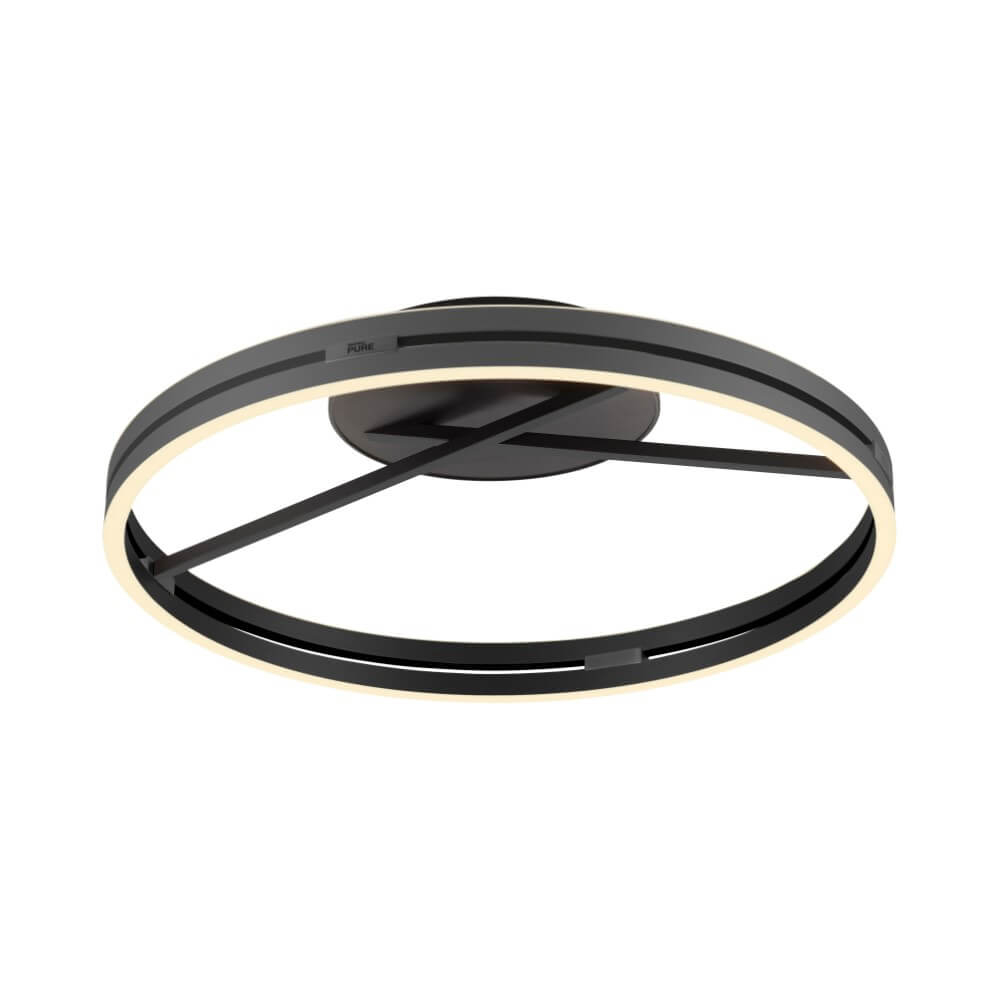 Paul Neuhaus Ronde plafondlamp Pure Loop grijs - 6552-15