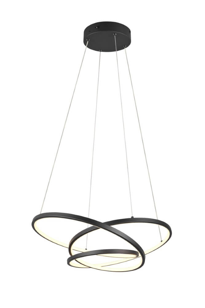 Trio Vide hanglampDarvin zwart - 62cm - 349110132