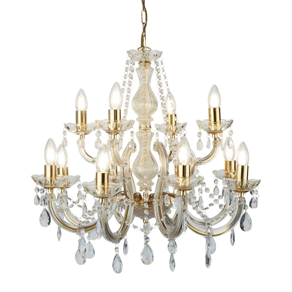 Searchlight Grote kroonluchter Marie Therese Ø 63cm - 699-12