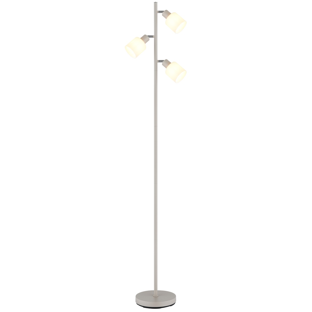 Globo Vloerlamp Trent zand bruin - 54114-3S