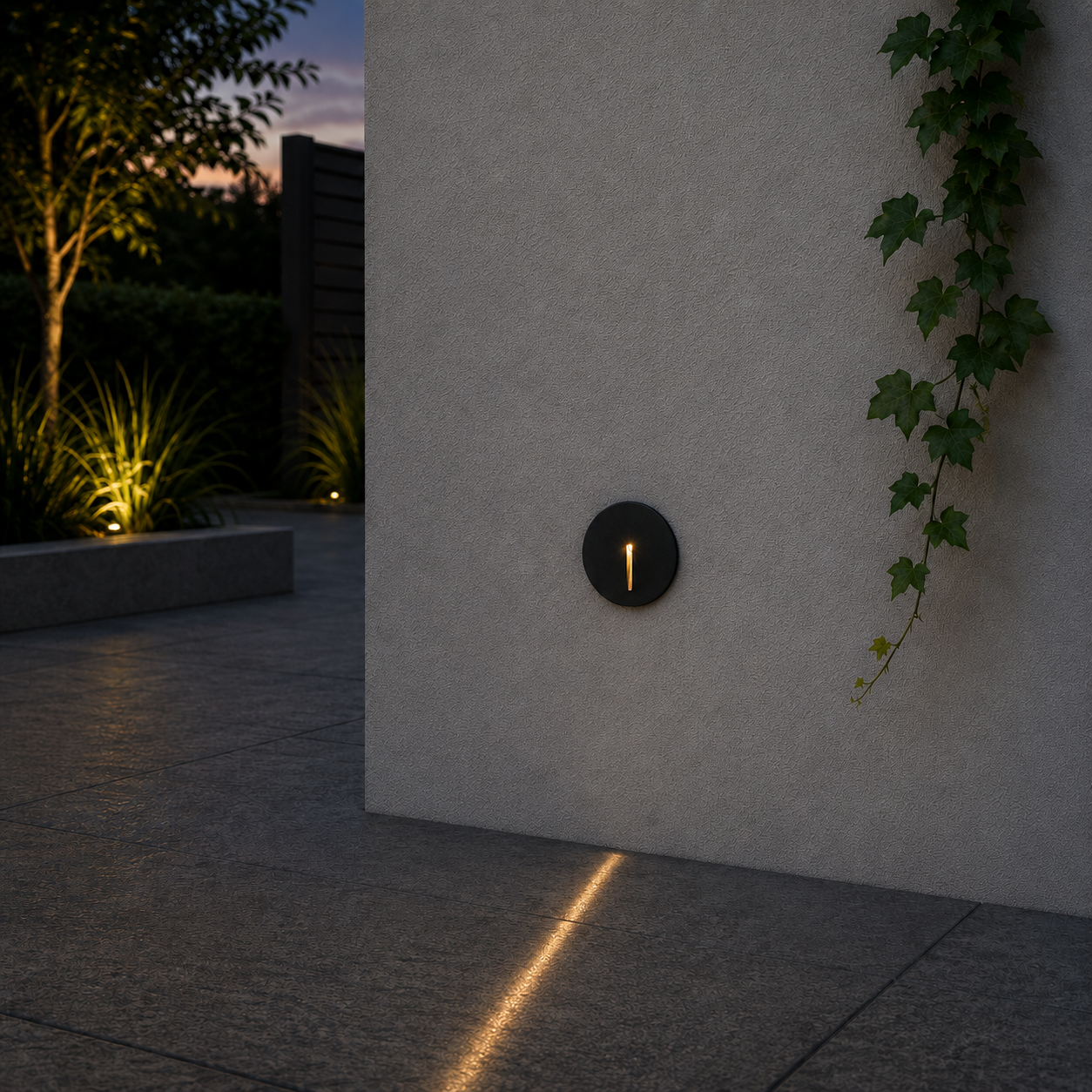Lyora InbouwlampAizen rond antraciet - 109104