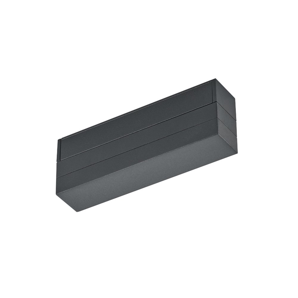Trio 2-fase voeding Duoline Block voor railverlichting zwart - 701032