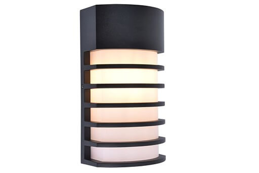 Lutec Zwarte wandlamp Fulton uniek design - 5207601012