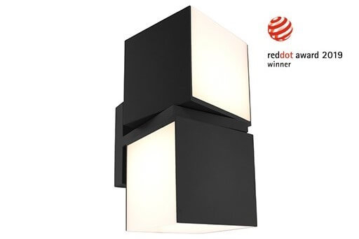 Lutec Zwarte design wandlampCuba reddot award - 5193801012 afbeelding