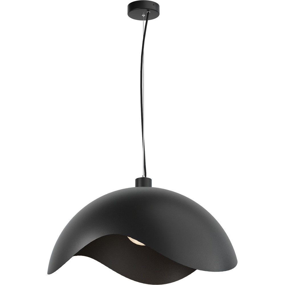 Masterlight Design hanglamp Volta Ø60cm - golvend - zwart - 2406-05-05-ST