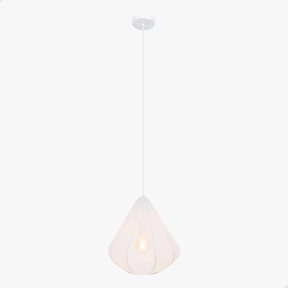 Eglo Hanglamp Ø 33cm Dolwen wit - japandi - 43996