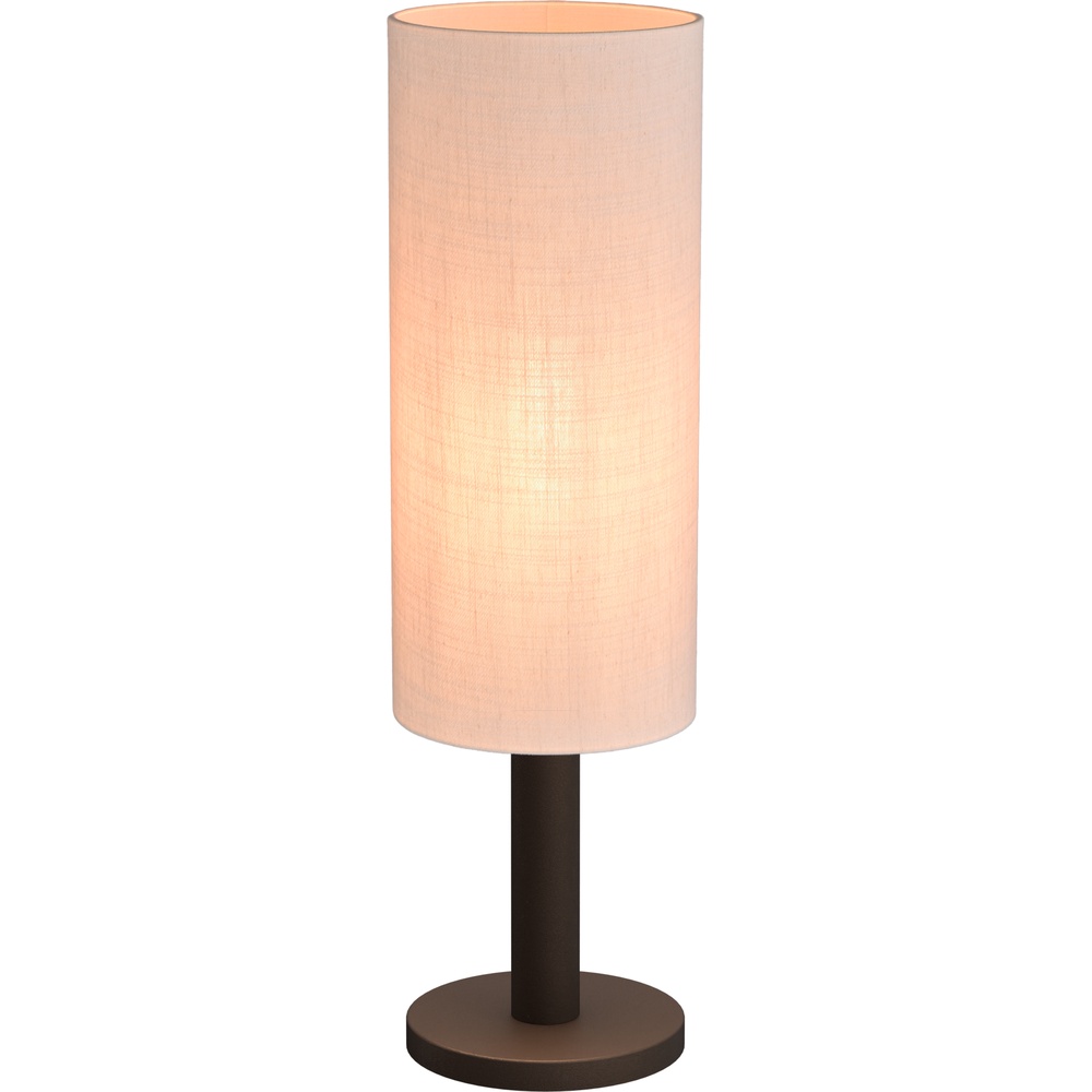 Tafellamp Lisbourg cacao met off white kap
