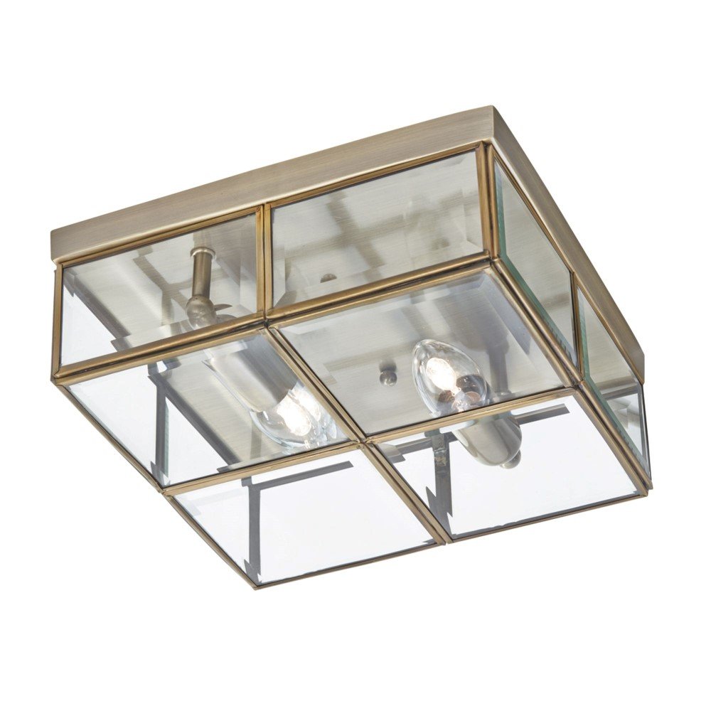 Searchlight Vierkante plafondlamp Flush - 6769-26AB
