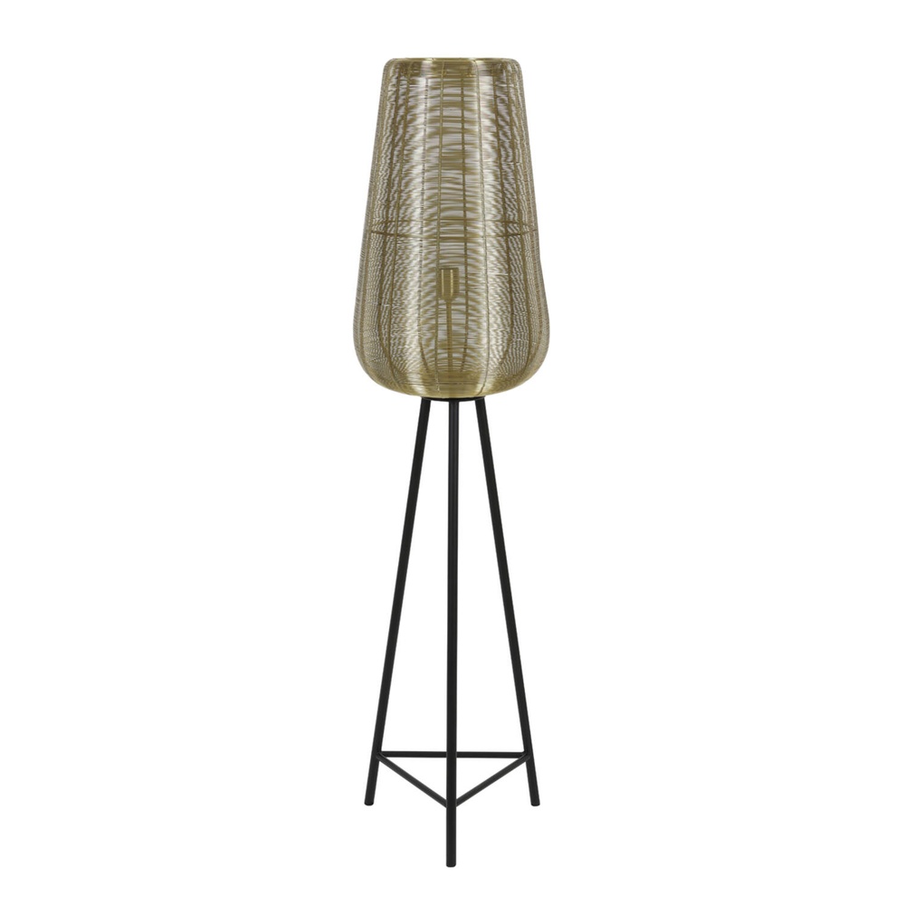 Light & Living Tripod vloerlamp Adeta goud 147cm - 8257885