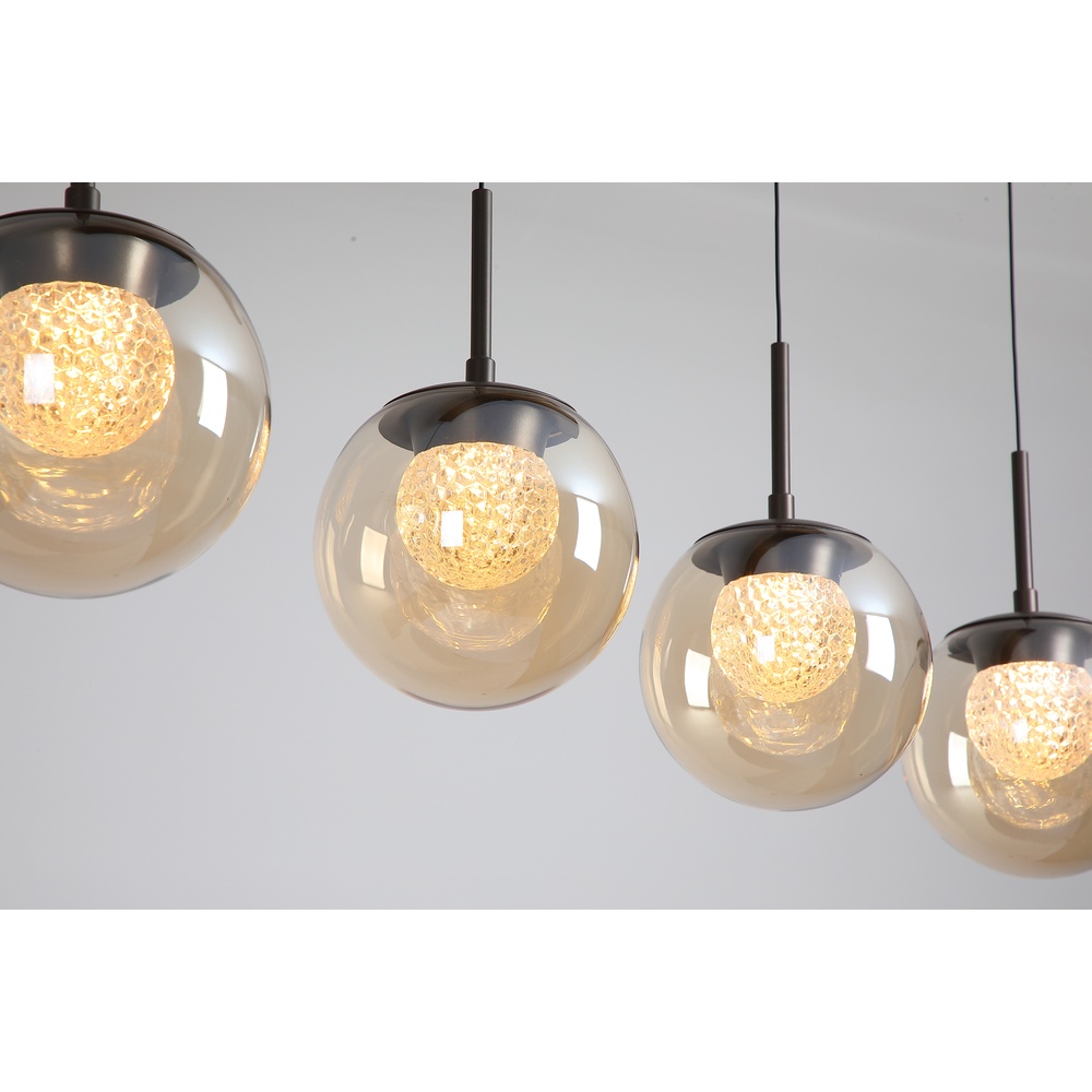 Design hanglamp Solis brons 4-lichts Searchlight 5,05342E+12