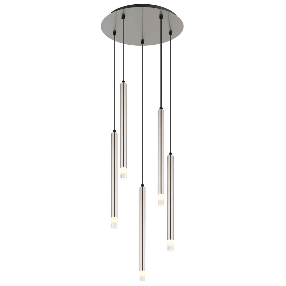 Globo Design hanglamp Ryan 5-lichts nikkel - 15629N-5