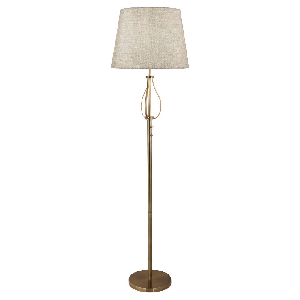 Searchlight Staande schemerlamp Vegas bronsbruin met taupe - EU7485AB