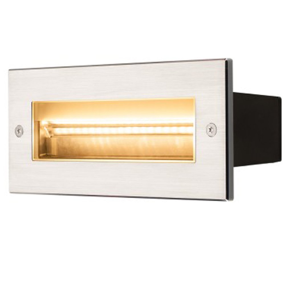 SLV Inbouw wandlamp Brick 850 lumen metaalgrijs - 233660